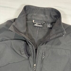 Marmot M3 Jacket Men's S/P Black Full Zip Jacket w/ Red Logo Embroidery Gorpcore